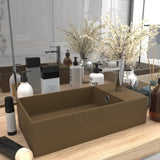 Vidaxl Washbasin con crema de cerámica de aterrizaje