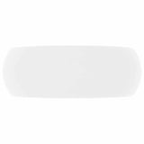 Vidaxl Washingin autour de 40x15 cm Mat de céramique blanc