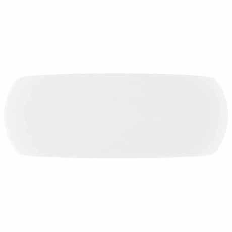 Vidaxl Washingin autour de 40x15 cm Mat de céramique blanc