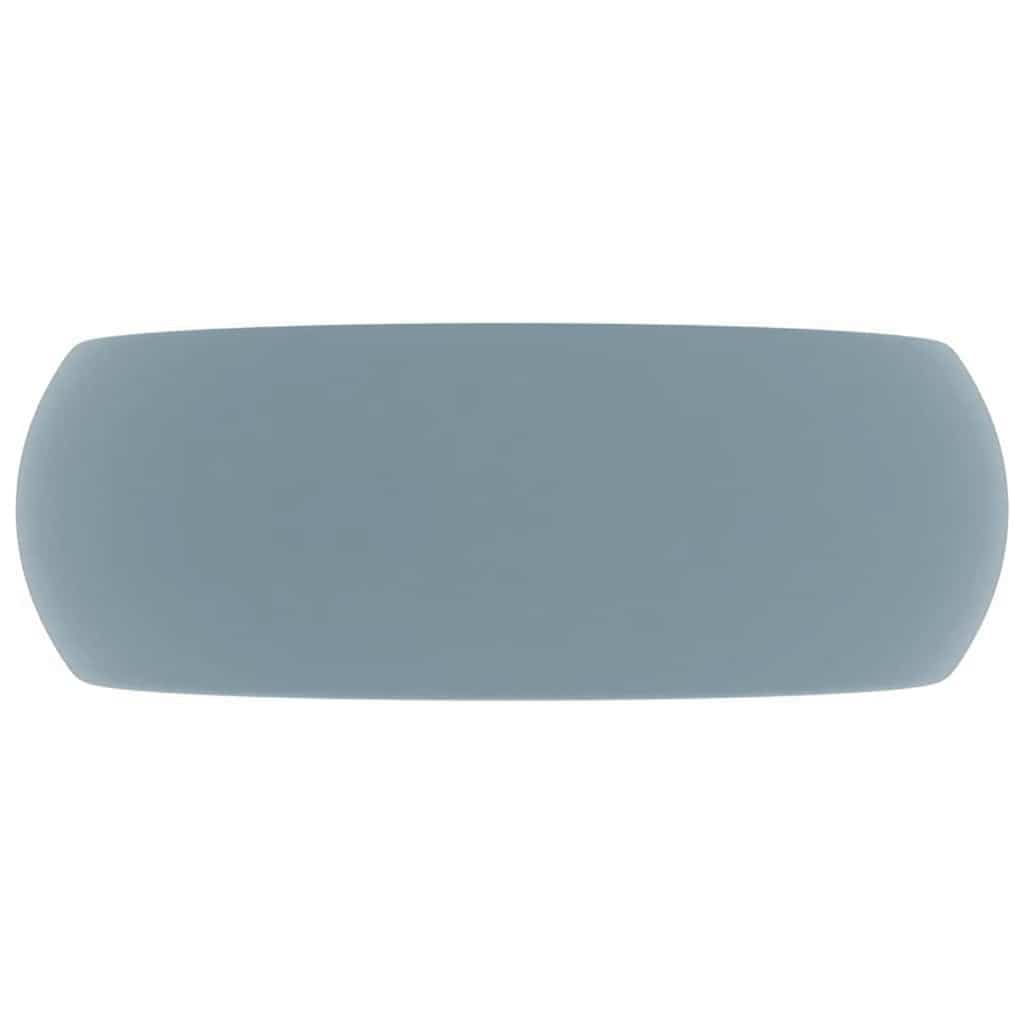 Vidaxl Washbasin Round 40x15 cm Céramique Matt bleu clair