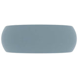 Vidaxl Washbasin Round 40x15 cm Céramique Matt bleu clair