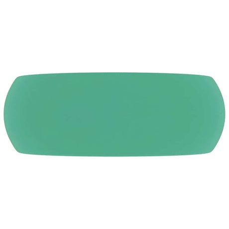 Vidaxl Washbasin Round 40x15 cm Céramique Matt Green clair
