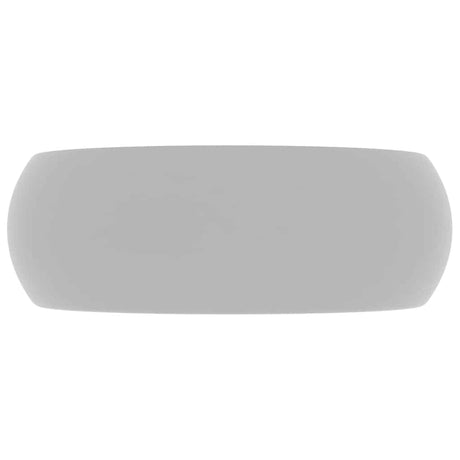 Vidaxl Washbasin Round 40x15 cm Céramique Matt Gris clair