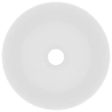 Vidaxl Washingin autour de 40x15 cm Mat de céramique blanc