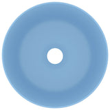 Vidaxl Washbasin Round 40x15 cm Céramique Matt bleu clair