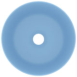 Vidaxl Washbasin Round 40x15 cm Keramisk Matt Light Blue