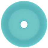 Vidaxl Washbasin Round 40x15 cm Céramique Matt Green clair