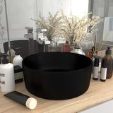 Vidaxl Washbasin intorno a 40x15 cm ceramica opaco nero