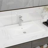 Vidaxx lavabo avec trou pour robinetterie 60x46 cm céramique blanc mat
