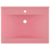 Vidaxl Washingin avec trou du robinet 60x46 cm en céramique rose