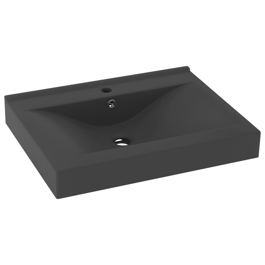 Vidaxl Washbasin mat Tap Lach 60x46 cm ceramic Matt Donkel gro