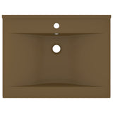 Vidaxl Washbasin med taphul 60x46 cm keramisk matcreme