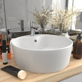 Vidaxl Washbasin z lądowaniem 36x13 cm Ceramic Mat White