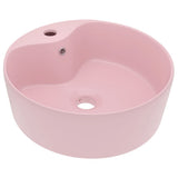 Vidaxl Washingin avec atterrissage 36x13 cm en céramique rose