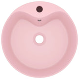 Vidaxl Washingin avec atterrissage 36x13 cm en céramique rose