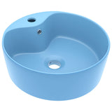 Vidaxl Washingin avec atterrissage 36x13 cm en céramique Matt bleu clair