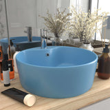 Vidaxl Washingin avec atterrissage 36x13 cm en céramique Matt bleu clair