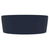 Vidaxl Washingin avec atterrissage 36x13 cm en céramique Matt bleu foncé