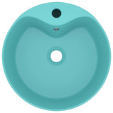 Vidaxl Washingin avec atterrissage 36x13 cm en céramique Matt vert clair