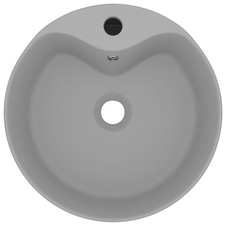 Vidaxl Washingin avec atterrissage 36x13 cm en céramique gris clair