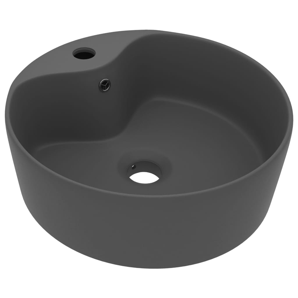 Vidaxl Washbasin s přistáním 36x13 cm keramic Matt Dark Grey