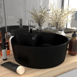 VidaXL Washbasin with landing 36x13 cm Ceramic matte black