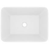 Vidaxl Washbasin 41x30x12 cm Mat de céramique blanc