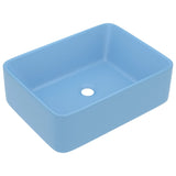 Vidaxl Washbasin 41x30x12 cm Ceramic Matt Blu chiaro