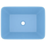 Vidaxl Washbasin 41x30x12 cm en céramique Matt bleu clair