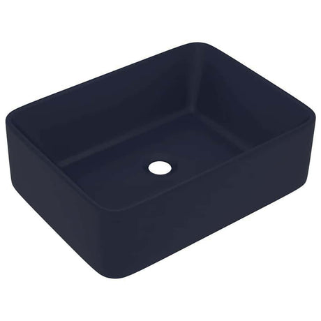 Vidaxl Washbasin 41x30x12 cm Mat de céramique bleu foncé