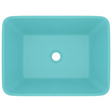 Vidaxl Washbasin 41x30x12 cm en céramique Matt vert clair