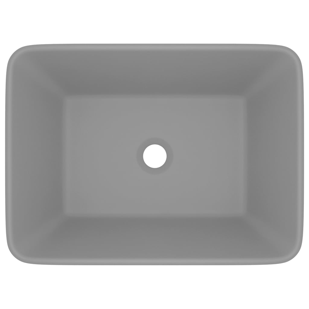 WADAXL WASHBASIN 41x30X12 CM keramic Matt Light Grey