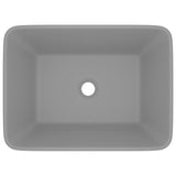 Vidaxl Washbasin 41x30x12 CM Ceramic Matt Gray