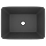 Vidaxl Washbasin 41x30x12 cm en céramique gris foncé