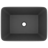 Vidaxl Washbasin 41x30x12 cm keramika matt temno siva