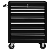 Chariot à outils Vidaxx avec 7 tiroirs noir