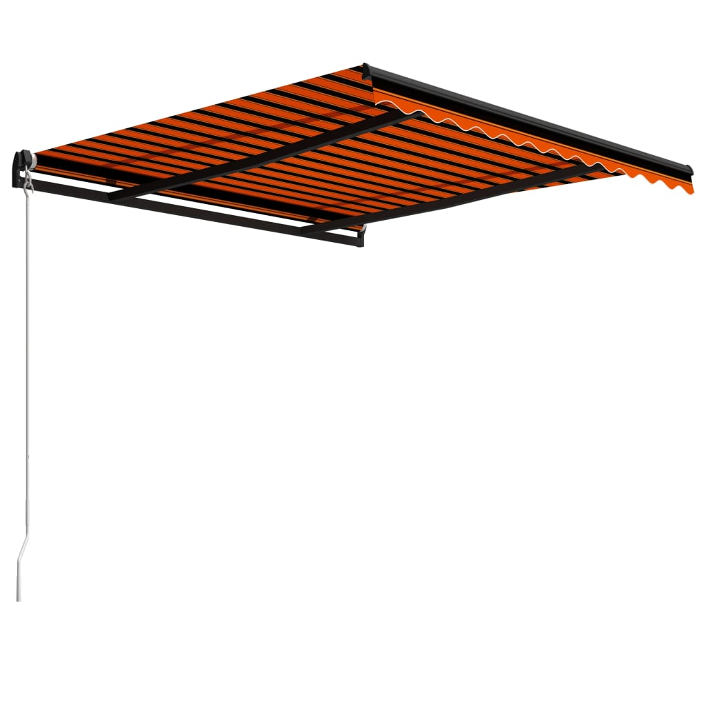 Vidaxl liifel manuell verlängert 350x250 cm orange a brong