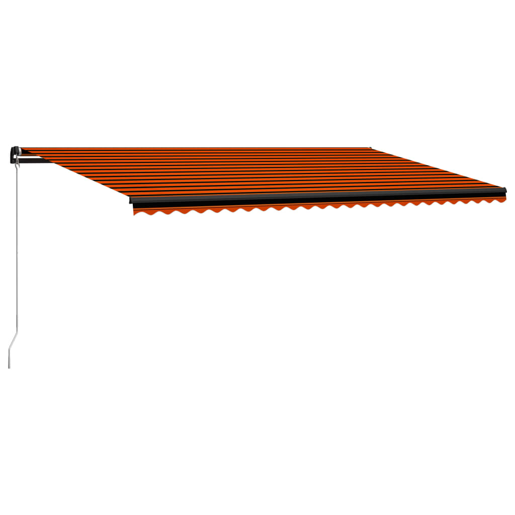 Vidaxl Luifel manually extends 600x300 cm orange and brown