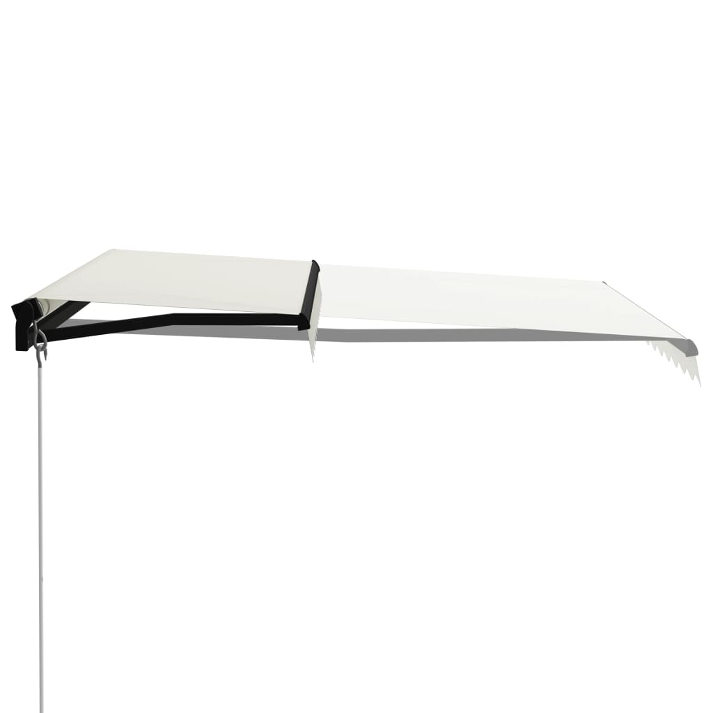 Vidaxl Luifel manually extendable with LED 300x250 cm cream