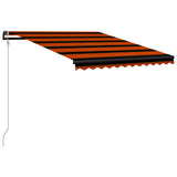 VidaXL Luifel automatisch uittrekbaar 350x250 cm oranje en bruin