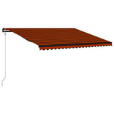 Vidaxl Luifel automatically extends 500x300 cm orange and brown