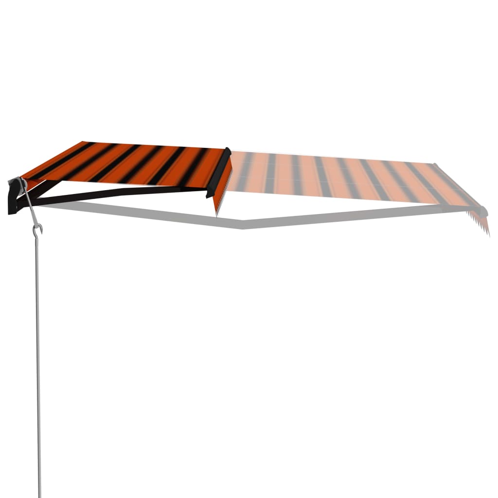 Vidaxl Luifel automatically extends 500x300 cm orange and brown