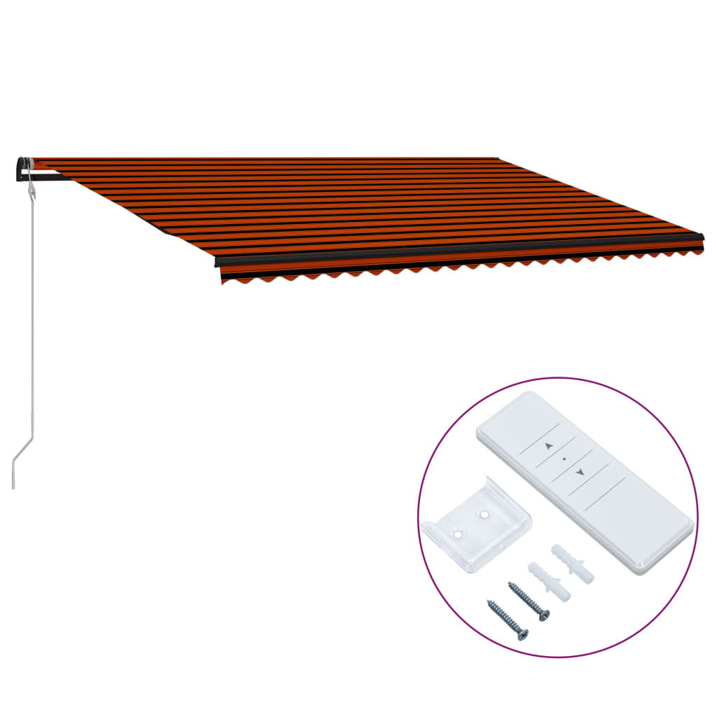 Vidaxl Luifel förlänger automatiskt 600x300 cm orange och brun