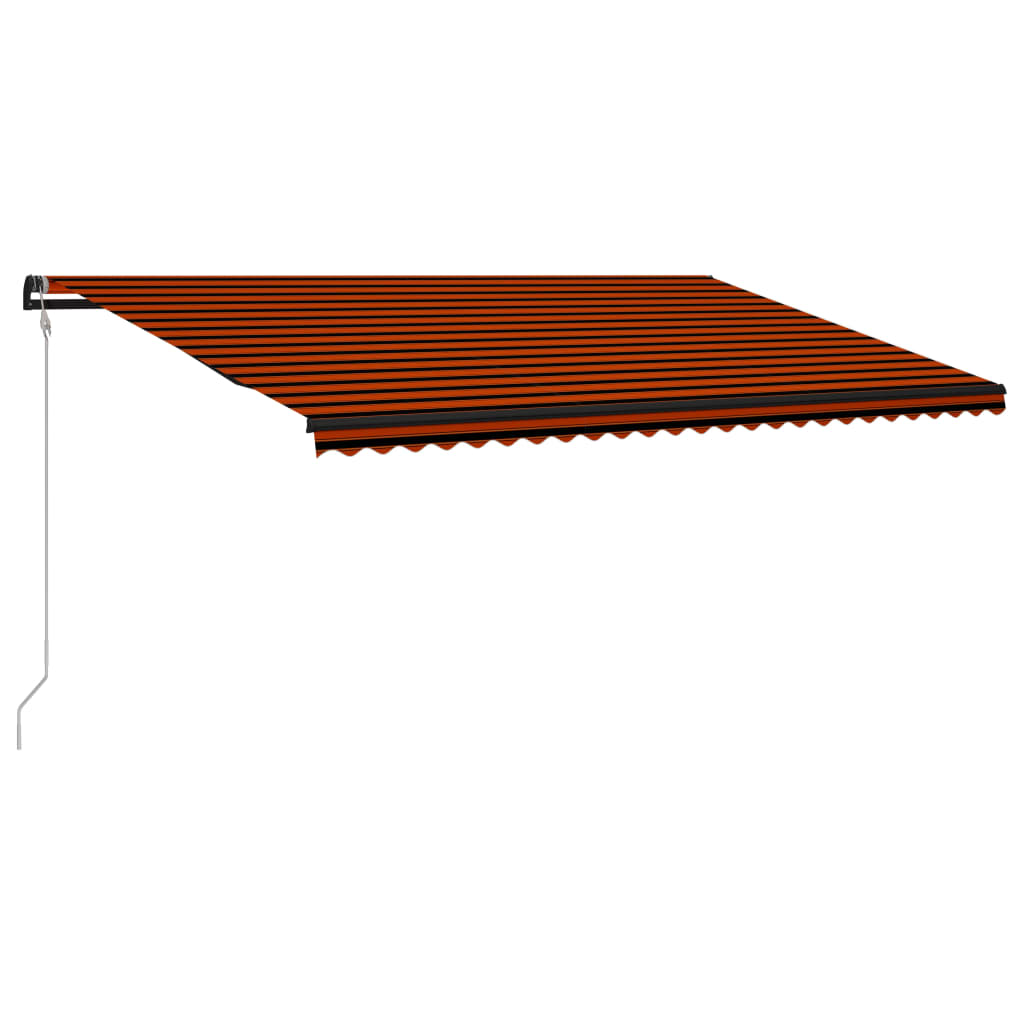 VidaXL Luifel automatisch uittrekbaar 600x300 cm oranje en bruin