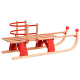 Vidaxl Snowlee mat Backrest Zesummebroch 119 cm Holz