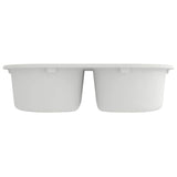 Vidaxl keukenwasbak wit 78 x 47 x 20.5 cm graniet