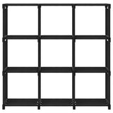 Vidaxl kast met 9 vakken 103x30x107,5 cm stof zwart