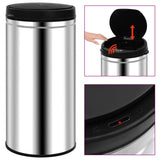 VidaXL Trash can with automatic sensor 70 L stainless steel