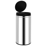 VidaXL Trash can with automatic sensor 70 L stainless steel