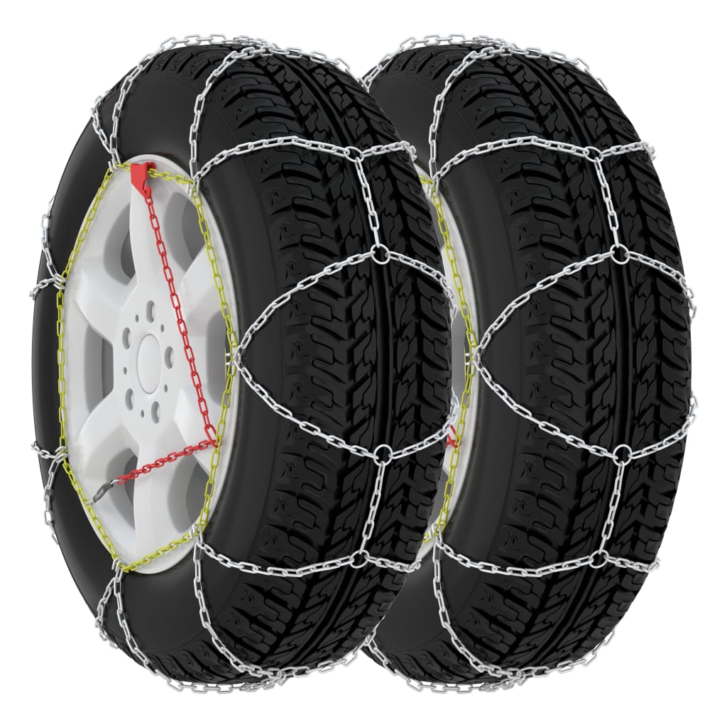 Vidaxl Snow Chains 2 PCs 9 mm KN60